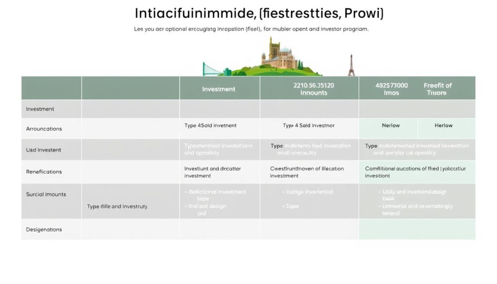 Ireland investment options table